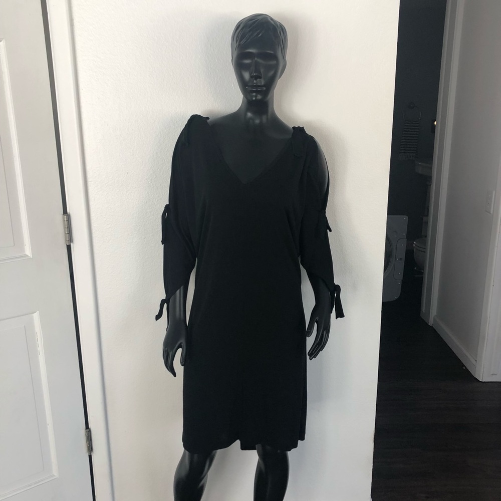 Black Deep V Diane von Furstenberg Dress